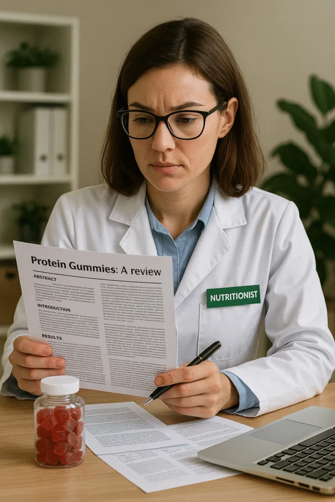 Registered dietitian and pediatric nutritionist at work